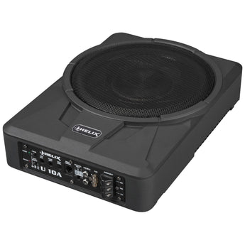 Helix U 10A Underseat Sub Compact 10 Inch Active Subwoofer with Bass Remote - CEN