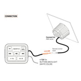 Hertz HMC U1 Marine Wired Remote Control for HMR 20 HRM 10 D and HMR 10 - CEN