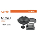 Hertz Cento CK 165 F 6.5" 17cm 2 Way Slim Door Component Speakers 90w RMS Pair - CEN