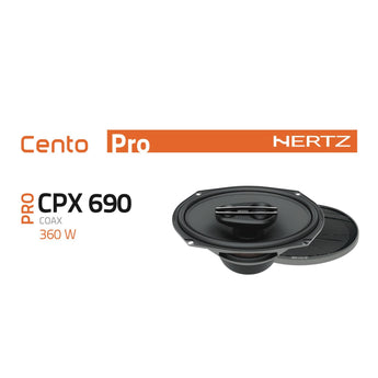 Hertz Cento CPX 690 Pro 6x9" 3 Way Parcel Shelf Coaxial Speakers 120w RMS Pair - CEN