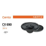 Hertz Cento CX 690 6x9" 3 Way Car Parcel Shelf Coaxial Speakers 100w RMS Pair - CEN