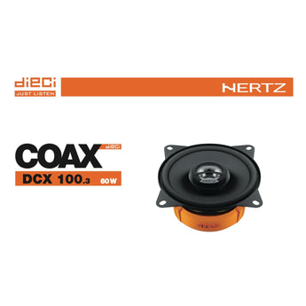 Hertz Dieci DCX 100.3 4" 10cm 2 Way Car Door Dash Coaxial Speakers 30w RMS Pair - CEN
