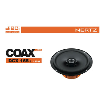 Hertz Dieci DCX 165.3 6.5" 16.5cm 2 Way Car Door Coaxial Speakers 60w RMS Pair - CEN