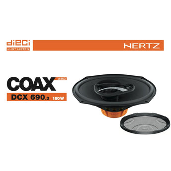 Hertz Dieci DCX 690.3 6x9" 3 Way Car Parcel Shelf Coaxial Speakers 90w RMS Pair - CEN