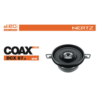 Hertz Dieci DCX 87.3 3.4" 8.7cm 2 Way Car Van Dash Coaxial Speakers 30w RMS Pair - CEN