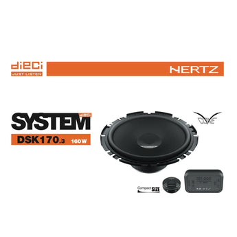 Hertz Dieci DSK 170.3 6.7" 16.7cm 2 Way Car Door Component Speakers 80w RMS Pair - CEN