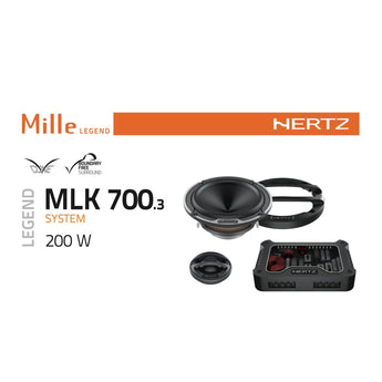 Hertz Mille Legend MLK 700.3 3 Inch 70mm Component Speaker System 100w RMS Pair - CEN