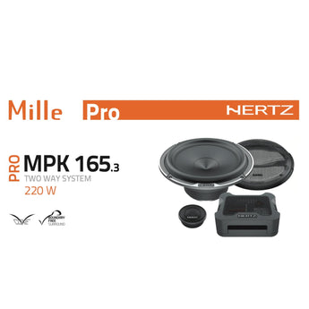 Hertz Mille Pro MPK 165.3 6.5" 16.5cm Car 2 Way Component Speaker 110w RMS Pair - CEN