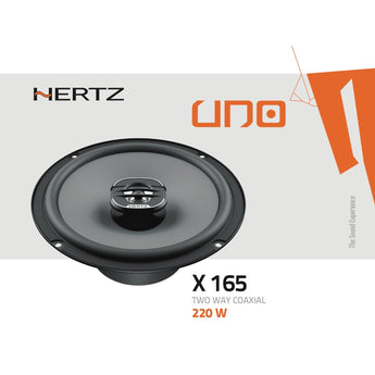 Hertz UNO X 165 6.5" 16.5cm 2 Way Car Van Door Coaxial Speakers 55w RMS Pair - CEN