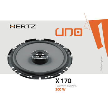 Hertz UNO X 170 6.7" 16.7cm 2 Way Car Door Van Coaxial Speakers 50w RMS Pair - CEN