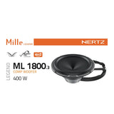 Hertz Mille Legend ML 1800.3 7 Inch 18cm Midrange Woofer Speaker 200w RMS Pair - CEN