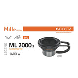 Hertz Mille Legend ML 2000.3 8 Inch Single Voice Coil 4ohm Subwoofer 700w RMS - CEN