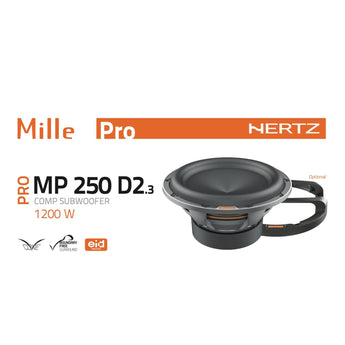 Hertz Mille Pro MP 250 D2.3 10 Inch Dual Voice Coil Car Subwoofer Sub 2ohms 600w - CEN