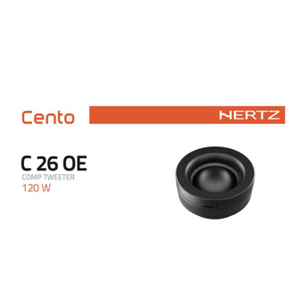 Hertz Cento C 26 1 Inch 26mm Soft Tetolon Dome Tweeters 4ohm 120w Peak Pair - CEN