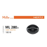 Hertz Mille Legend ML 280.3 1.38 Inch 35mm Tetolon Dome Tweeters 100w RMS Pair - CEN