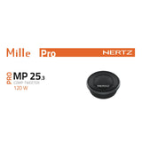 Hertz Mille Pro MP 25.3 Car Audio Tetolon Dome 25mm Tweeters 120w Peak Pair - CEN