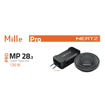 Hertz Mille Pro MP 28.3 Car Audio Tetolon Dome 35mm Tweeters 180w Peak Pair - CEN