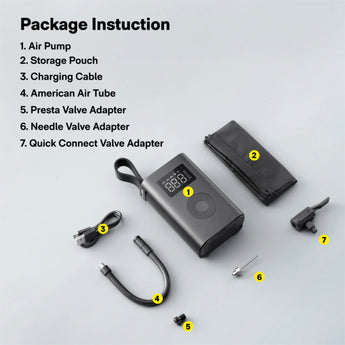 Hoto Air Pump ADV Compressor Portable Tyre Inflator Car Motorcycle Bike MTB Ball - CEN