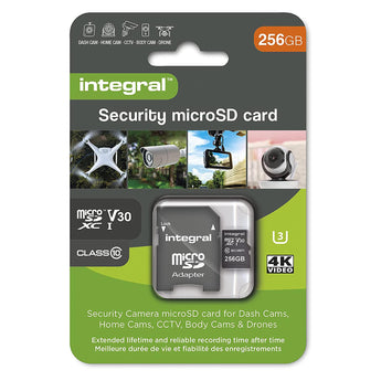 Integral 256GB Dash Cam Micro SD Card High Endurance Home Security CCTV Drones - CEN