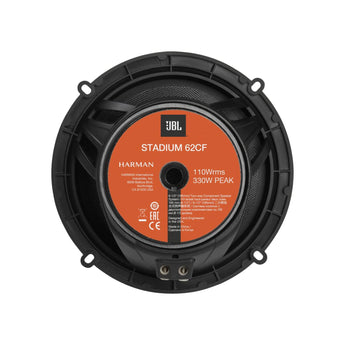 JBL Stadium 62CF 6.5 Inch 2 Way Component Car Door Speaker System 110w RMS - CEN