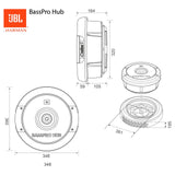 JBL BassPro Hub Sub Spare Wheel Tire Well Active Subwoofer with Remote 200w RMS - CEN