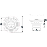 JL Audio C1-525x C1 Series 5.25" 13cm Coaxial Car Door Speakers 50w RMS Pair - CEN