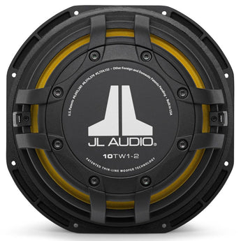JL Audio 10TW1-2 10 Inch Sub TW1 Series Shallow Mount Subwoofer 2 ohm 300w RMS - CEN