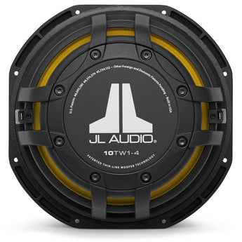 JL Audio 10TW1-4 10 Inch Sub TW1 Series Shallow Mount Subwoofer 4 ohm 300w RMS - CEN