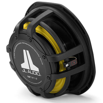 JL Audio 12TW1-2 12 Inch Sub TW1 Series Shallow Mount Subwoofer 2 ohm 300w RMS - CEN