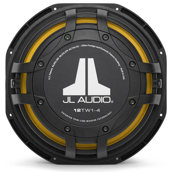 JL Audio 12TW1-4 12 Inch Sub TW1 Series Shallow Mount Subwoofer 4 ohm 300w RMS - CEN