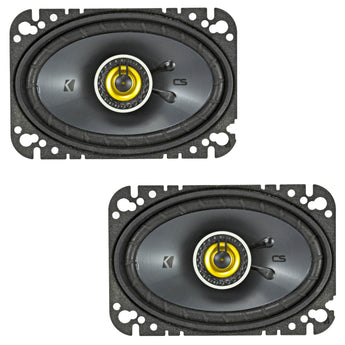 Kicker CSC464 CS Series 4x6" 2 Way Car Door Dash Coaxial Speakers 50w RMS Pair - CEN