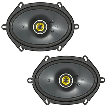 Kicker CSC684 CS Series 6x8" 2 Way Car Door Shelf Coaxial Speakers 75w RMS - CEN