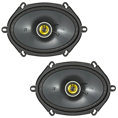 Kicker 46CSC684 CS Series 6x8" 2 Way Car Door Shelf Coaxial Speakers 75w RMS