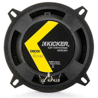 Kicker DSC504 DS Series 5.25" 13cm 2 Way Car Door Coaxial Speakers 50w RMS - CEN