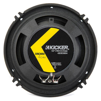 Kicker DSC6504 DS Series 6.5" 16.5cm 2 Way Car Door Coaxial Speakers 60w RMS - CEN