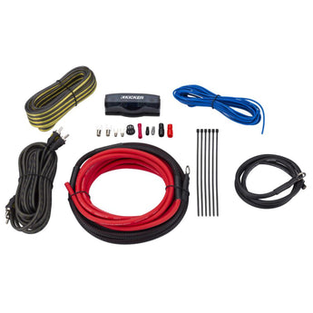 Kicker Amplifier Wiring Kit OFC Oxygen Free Copper 8 AWG V Series Car Amp 47VK8 - CEN