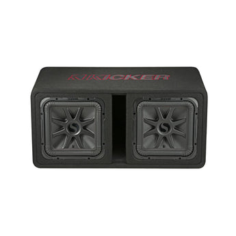 Kicker 45DL7R122 Dual 12 Inch L7R Ported Loaded Subwoofer Enclosure 1200w RMS - CEN
