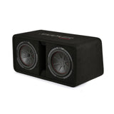 Kicker 48DCWR102 Dual 10 Inch CompR Ported Loaded Subwoofer Enclosure 800w RMS - CEN