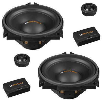 Match UP C42BMW-FRT.3 BMW 1, 2, 3, 4, 5, X Series 4 Inch Component Speakers 60w