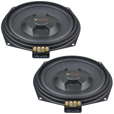 Match UP W8BMW-D 4ohm BMW 1, 2, 3, 4, 5 X Series 8 Inch Underseat Subwoofers
