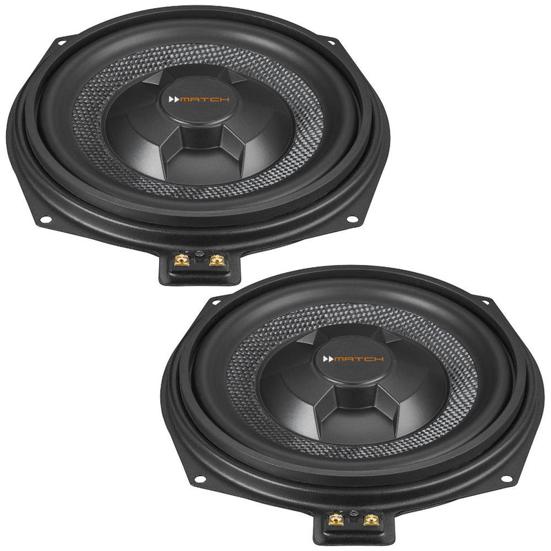 Match UP W8BMW-S 2ohm BMW 1, 2, 3, 4, 5 X Series 8 Inch Underseat Subwoofers