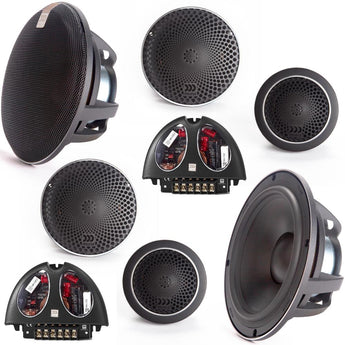 Morel Hybrid 63 3 Way Car Component Speakers MW Woofers MT300 Tweeters 140w RMS - CEN
