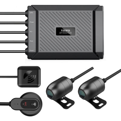 Viofo MT1 Motorcycle Dash Cam 1080p HD WiFi GPS Dual Channel Motorbike Camera