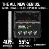 NOCO Genius2X4 6V/12V 8A 4-Bank Battery Trickle Charger Maintainer Desulfator - CEN