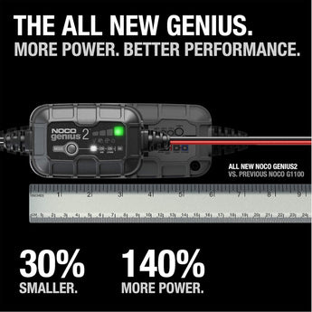 NOCO Genius2 6V/12V 2A Smart Battery Trickle Charger Maintainer Desulfator - CEN