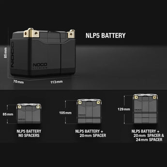 NOCO Lithium NLP5 12V 250A Group 5 Powersport Motorcycle Motorbike Battery - CEN