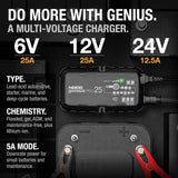 NOCO GeniusPRO25 6V/12V/24V 25A Battery Trickle Charger Maintainer Desulfator - CEN
