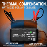 NOCO GeniusPRO50 6V/12V/24V 50A Battery Trickle Charger Maintainer Desulfator - CEN