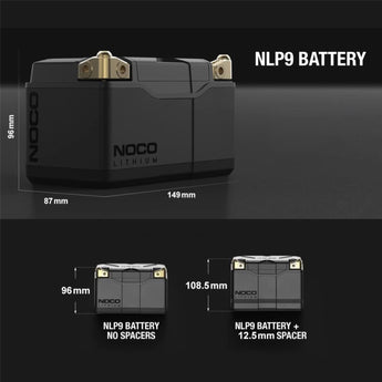 NOCO Lithium NLP9 12V 400A Group 9 Powersport Motorcycle Motorbike Battery - CEN