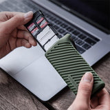 PGYTECH CreateMate High Speed Rugged Memory Card Reader Case USB C SD Moss Green - CEN